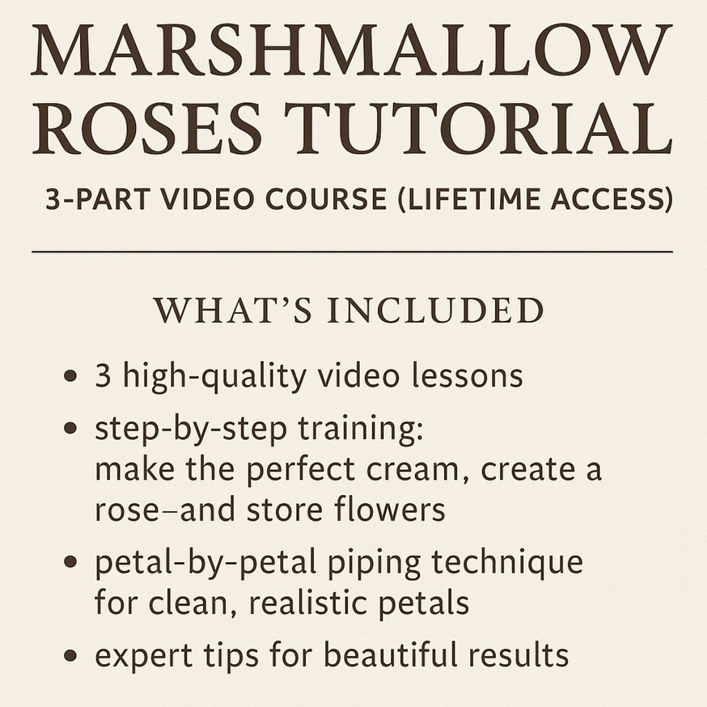 Marshmallow Roses Tutorial